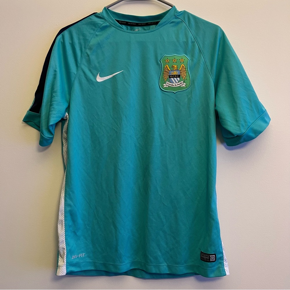 Nike Men's 2014-15 Man City Nike Training Shirt (Turquoise) Size: M ‎643674-406